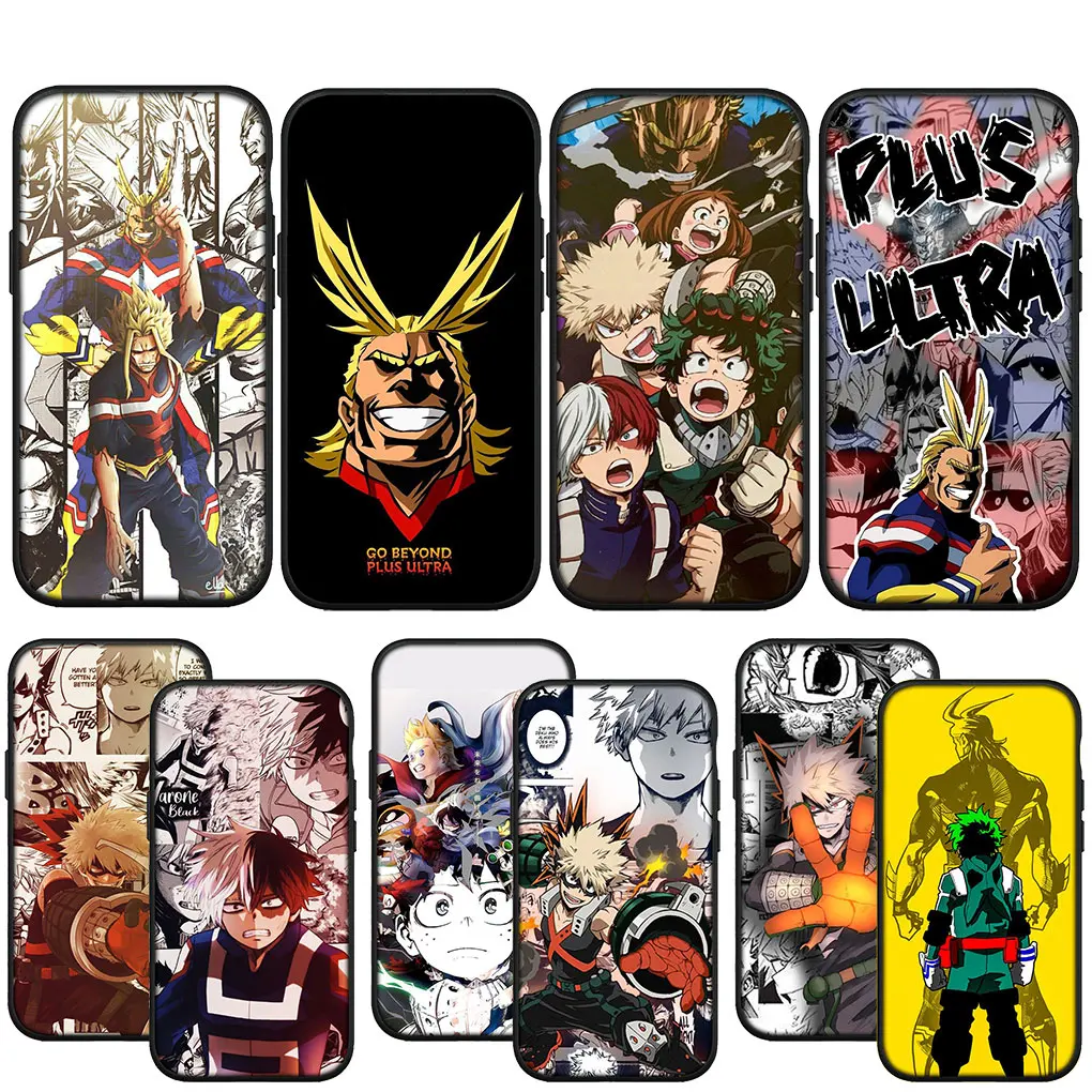 Мягкий чехол моя геройская Академия Deku Bakugou Todoroki для телефона iPhone 15 14 13 12 Mini 11 Pro X XR XS Max 7 8 Plus + 15 + 14 + чехол