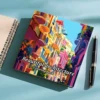 1pc Beautiful Architecture Coloring Book 24 pages Kill Time Graffiti Painting Drawing Adult Picture Book 5