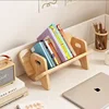 Desktop solid wood bookshelf, desk storage rack, simple small book storage on the desk, dormitory children's bookshelf 1