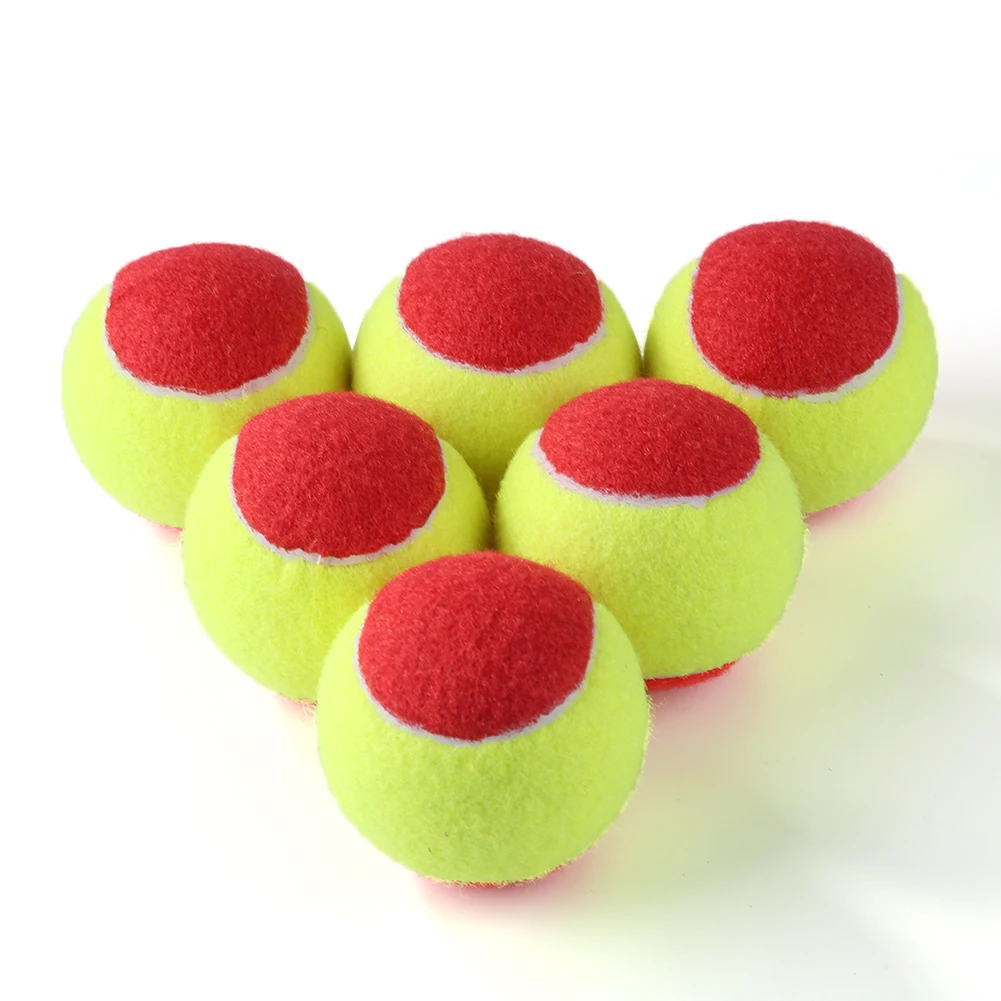 1/6pcs Beach Ball Kids Soft Training Beach Tennis Ball Outdoor Sports Tennis Toy Supplies for Children Beginners Practice Gifts tennis balls