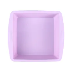 Silicone Square Cake Mold for Easy Baking and Pastry Creation (VIOLET/紫罗兰)
