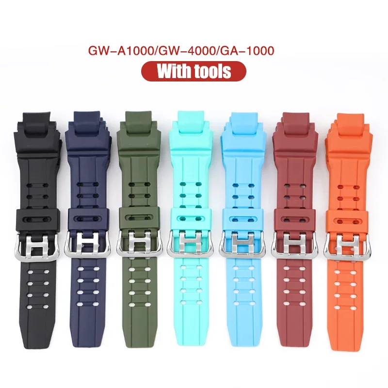 Per Casio G-Shock Gw-4000 Ga-1000 Gw-A1000 Gw-A1100 G-1400 Cinturino Tpu Silicone Diving Impermeabile Sport Watch Band Bracciale Uomo