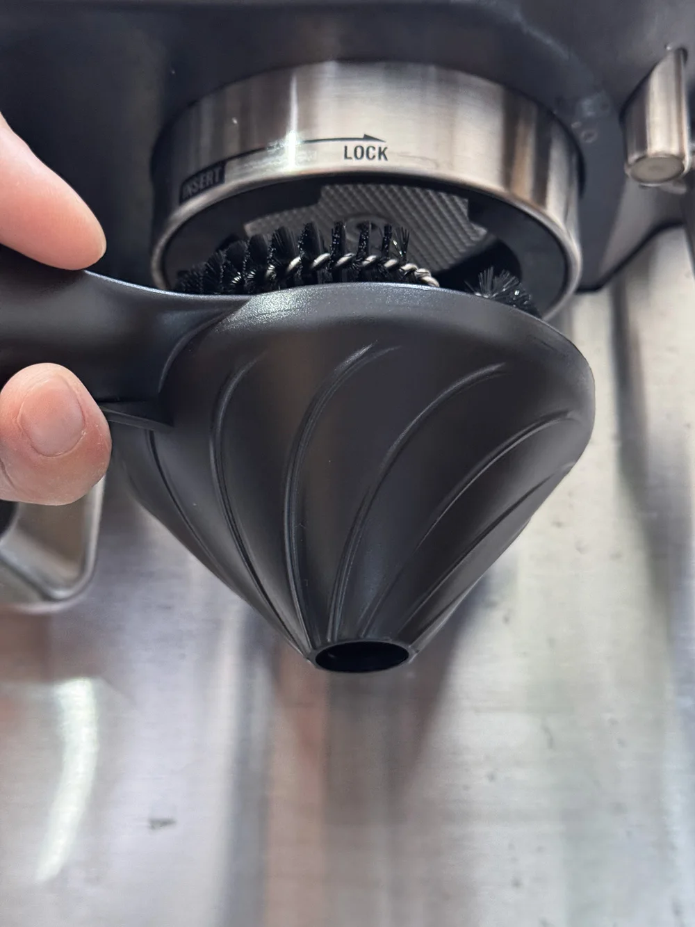 Kaffeemaschine Bürstenreiniger 58 mm Espresso Group Kopf Reinigungsbürste Barista Zubehör Kommerzielles Kaffeemaschinen-Reinigungswerkzeug – Detail 12