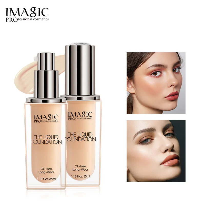 

IMAGIC Concealer Setting Foundation Liquid Lasting Waterproof Oil Control Moisturizing Foundation Does Not Take Off Makeup