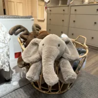 Super Soft Grey Elephant Plush Toys Cute Stuffed Flappy Ears Long Plush Elephant Animals Plushy Hugging Pillow Xmas Gift 3