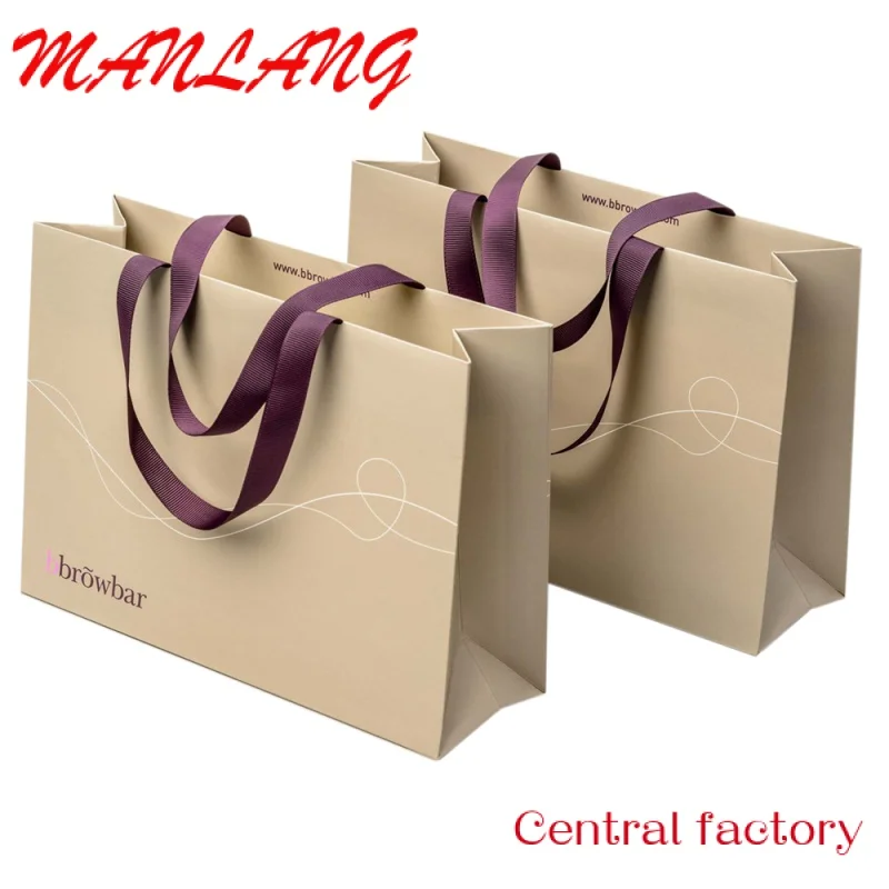 

Custom Custom Luxury Clothing Retail Pink Gift Bag bolsas de papel Shopping Packaging Paper Bags with your own logo For Clothes