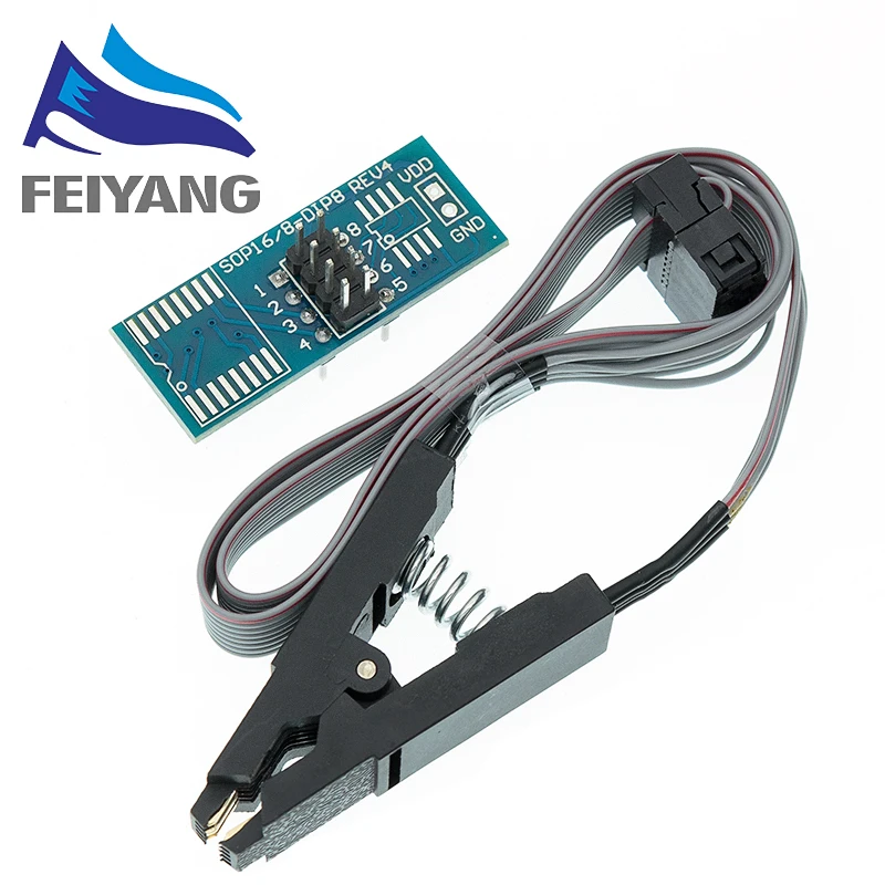 1PCS CH341A 24 25 Serie EEPROM Flash BIOS USB Programmierer Modul + SOIC8 SOP8 Test Clip Für EEPROM 93CXX / 25CXX / 24CXX – Detail 6