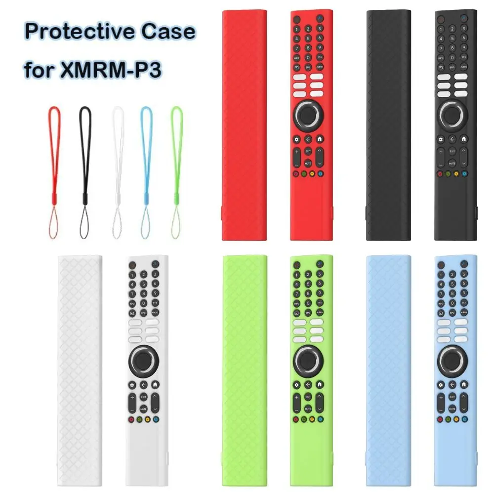 Custodia In Silicone Fluorescente Per Telecomando TV Box (XMRM-M8, XMRM-M3) - Antiurto Con Cordino - Verde