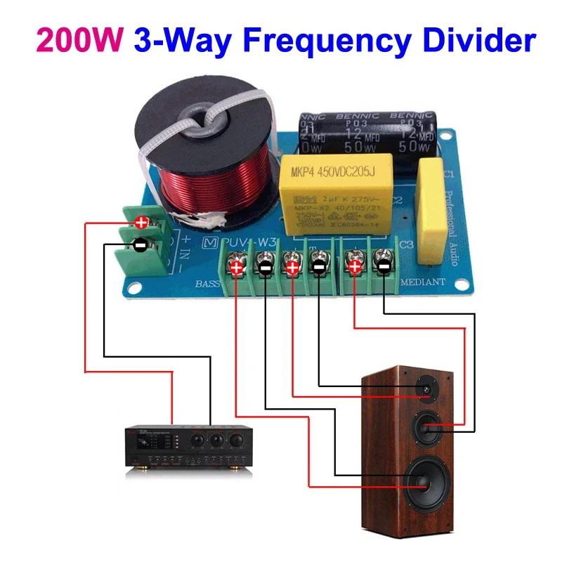 Crossover Audio A 2 Vie Per Auto – 60 W, 12 V, Universale, Filtro Per Tweeter E Woofer, Facile Da Installare