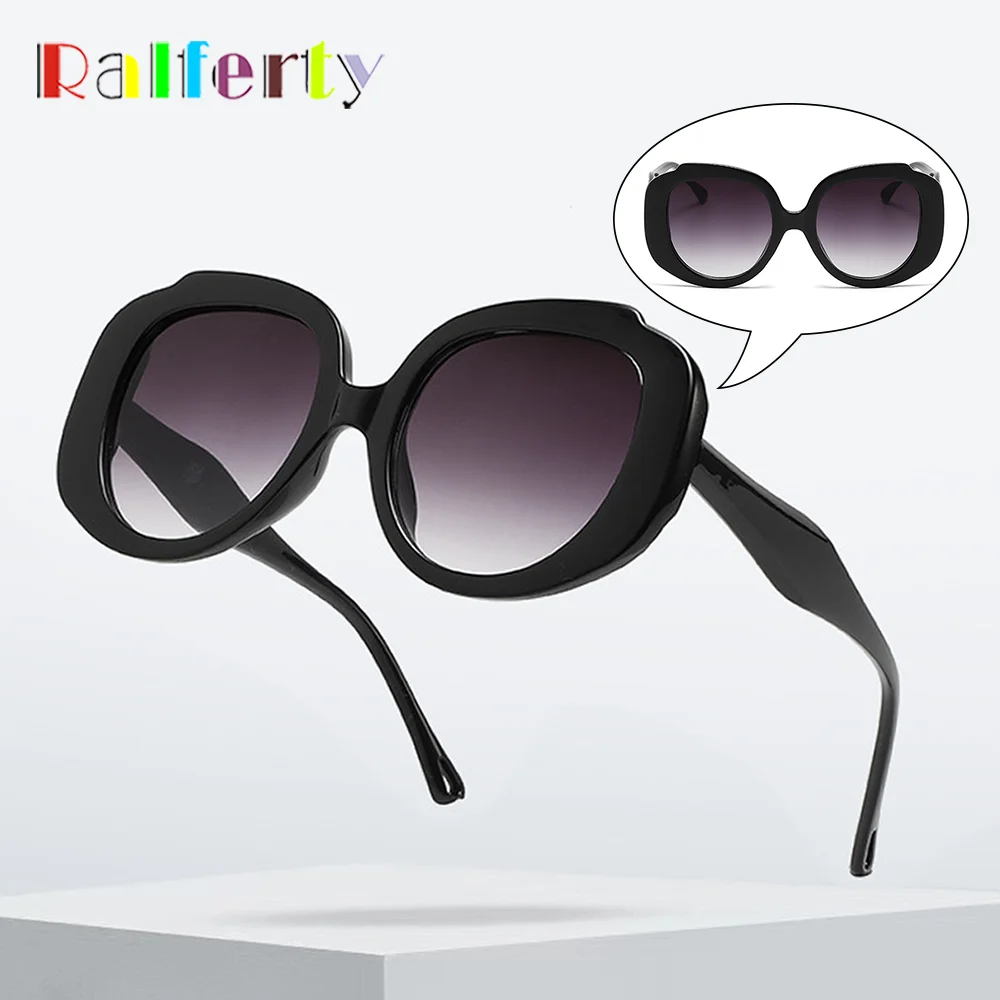 2023 Oversized Women Glasses Sunglass Designer Rose Pink UV400 Stylish Sun Glasses For Women Big Round Frame Shades_voghion.com