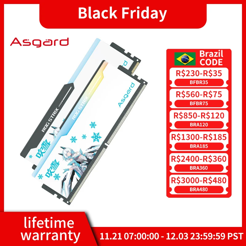 Asgard 32GB 16GBx2 DDR5 6000MHZ 6400MHZ 6800MHZ RGB Memory