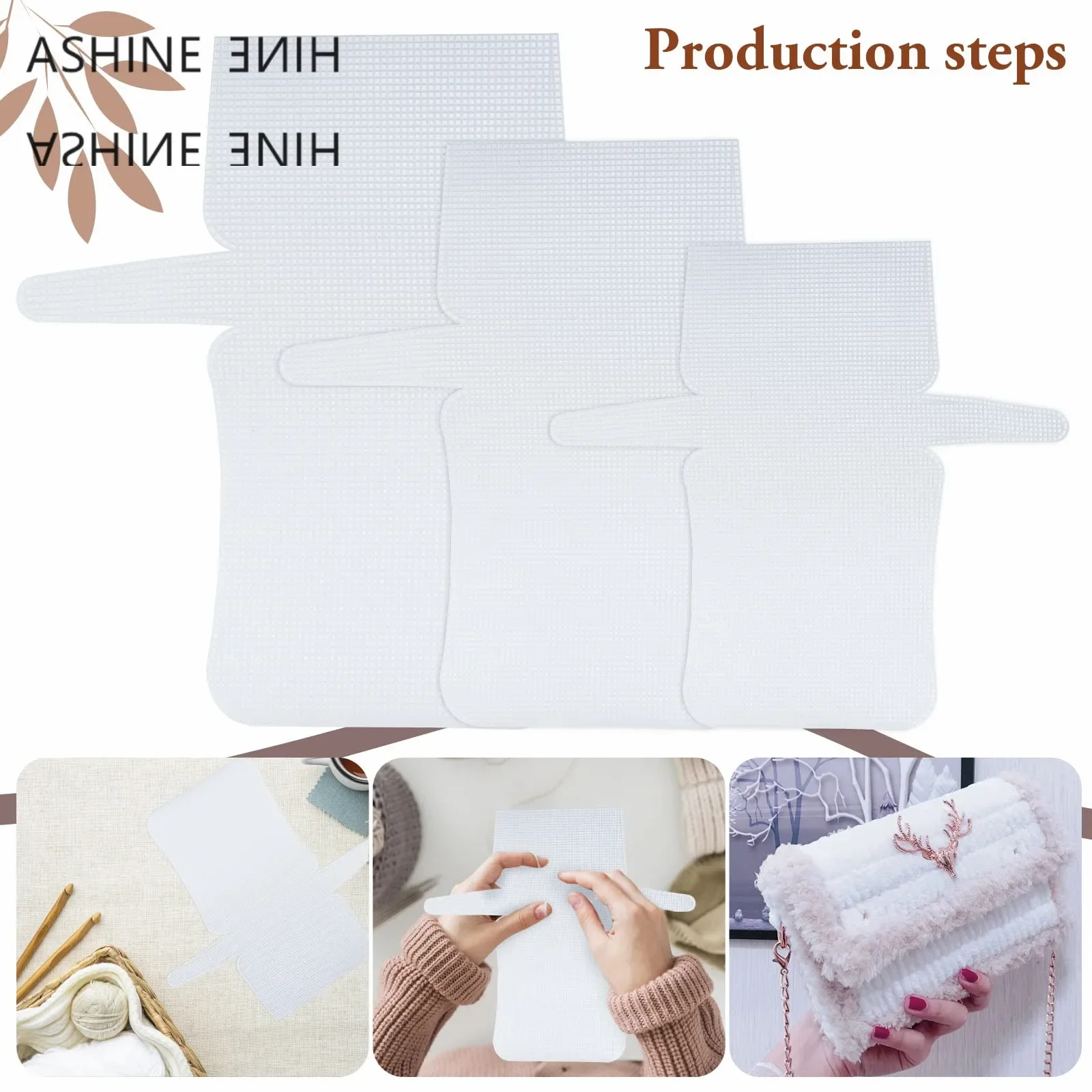 Knitting Weaving Plastic Mesh Sheet DIY Sewing Woven Bag Accessories Purse Making Supplies Crochet Projects Knitting Supplies
