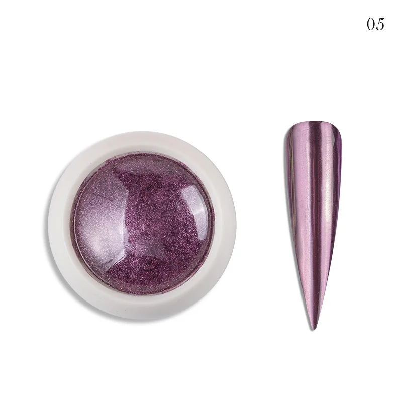 #Christmas Gold Silver Mirror Nail Chrome Powder 25-Color HOLO Glazed Metallic Rubbing Powder Super-Bright Manicure Dust