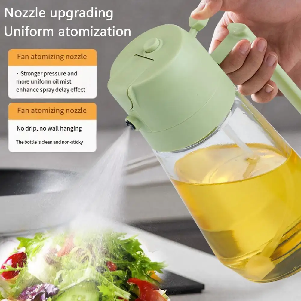 

470ml 2-in-1 Oil Spray Bottle Even Atomization Oil Control Dispenser Spray Bottle For Salad BBQ Cooking