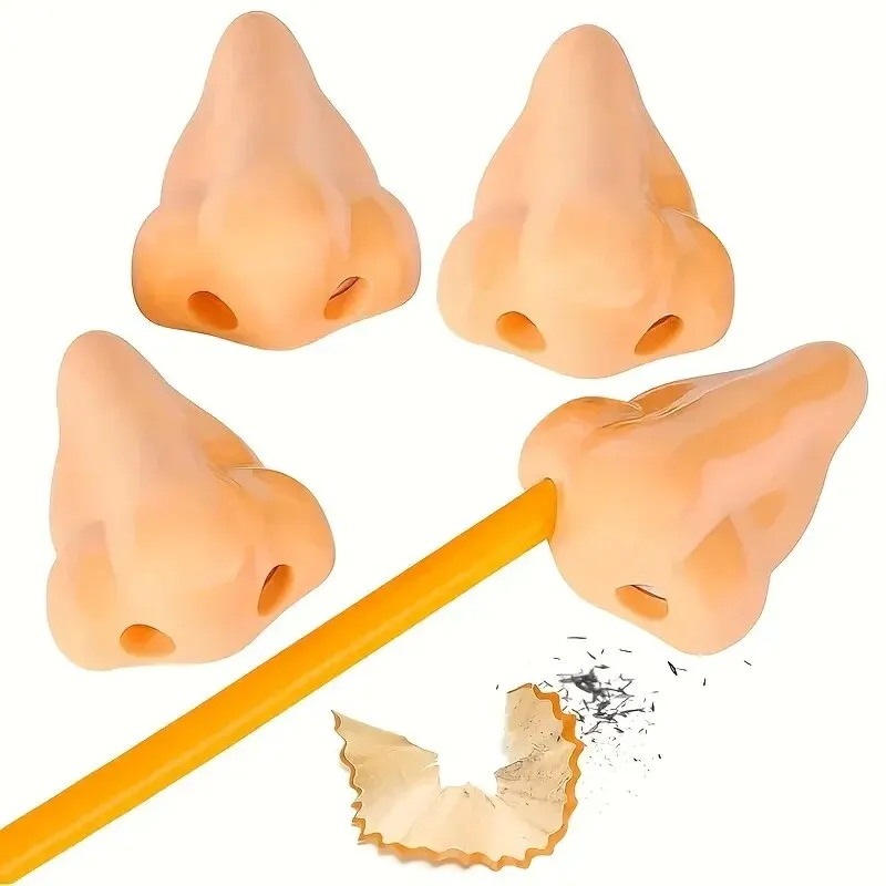 Creative Nose-Shaped Pencil Sharpeners - Fun School Supplies and Party Favors