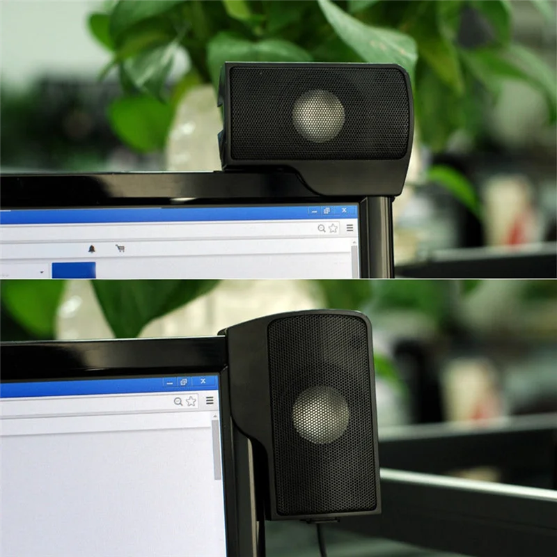 휴대용 미니 클립 USB 스테레오 스피커 사운드바 Clipon Speakers_BSH