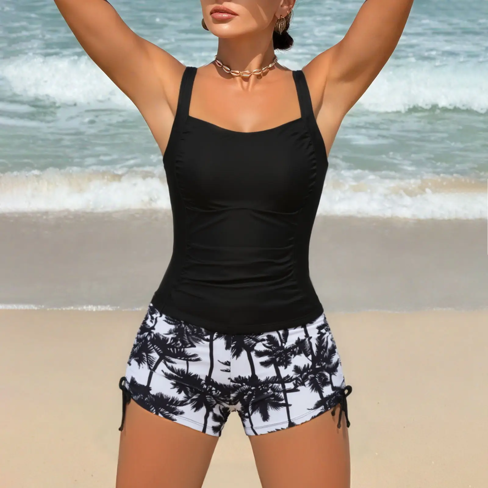 Strappy Tankini Set Two Pieces Swimwear Female Beach Wear Swimsuit Sd3e705898fed4ff080649d84d76dd40dN