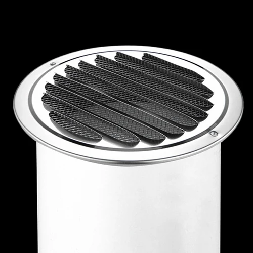 75-200MM 304 스테인레스 스틸 벽 에어 벤트 그릴, 외부 원형 덕트 환기 그릴 벤트 캡 벽 에어 벤트 그릴 신상 4