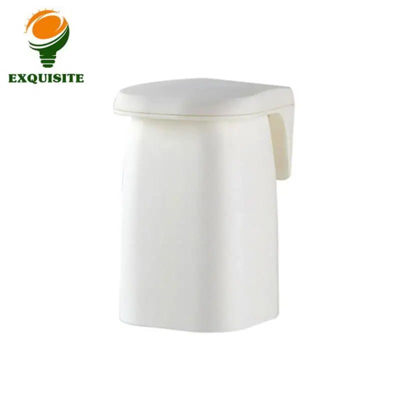 Toothbrush Cup Organizer Wall Mounted Anti-dust Magnetic Mouthwash Cup Storage Box Inverted Drain Rack Toothbrush Holder