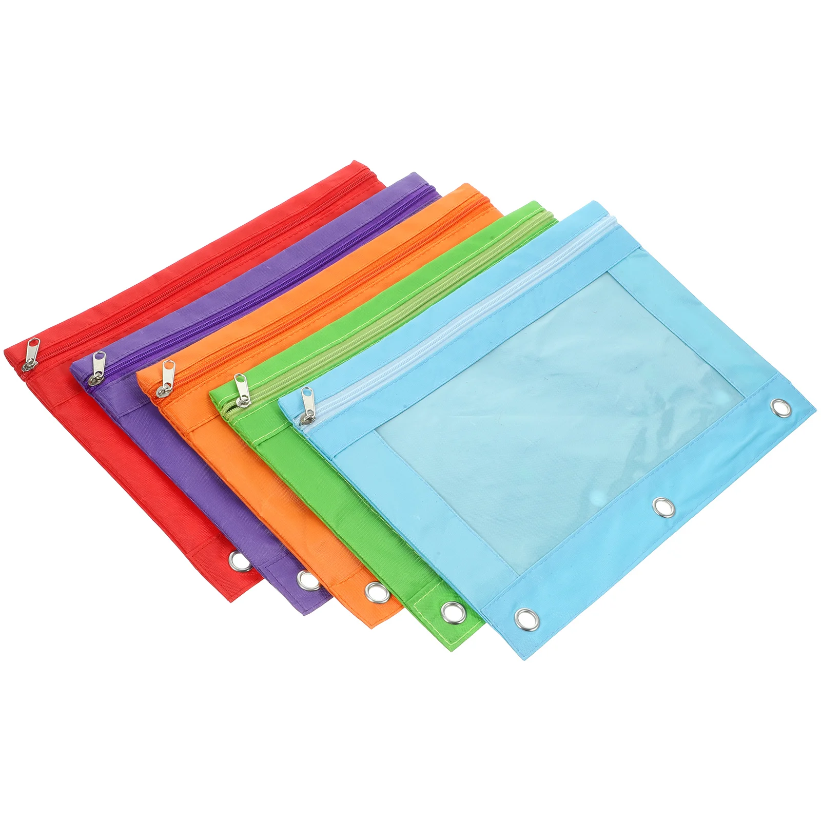 Binder Bags Binder Document Bags Pencil Pouches Blinder Pockets for office 5pcs