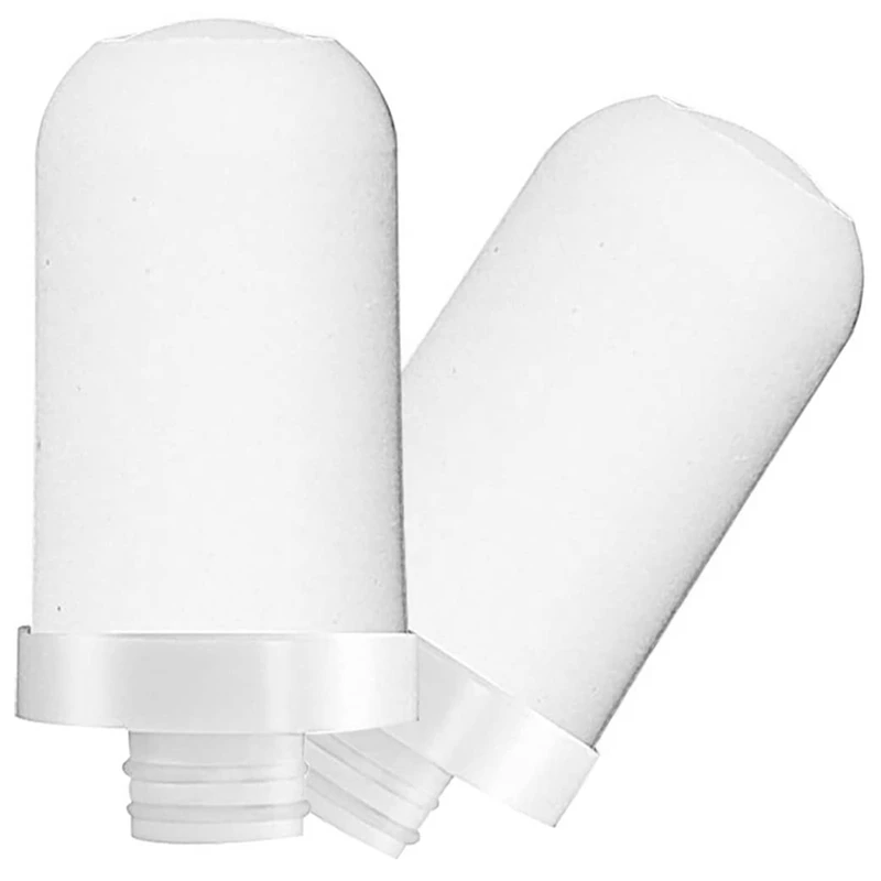 

Promotion! Faucet Water Filter Cartridges, Hima 2 Pack 8-Layer Cleaning Universal Deep Sea Diatom Earth Ceramic Filter