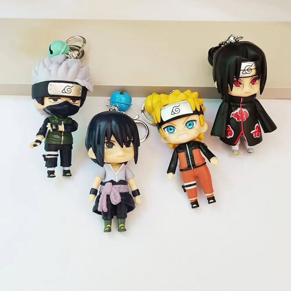 Chaveiro almofada Naruto, Sasuke, Itachi Uchiha, Minato, Kakashi, Jiraiya e  Sakura anime Naruto Shippuden almofadado kawaii fofo bolsa e chave