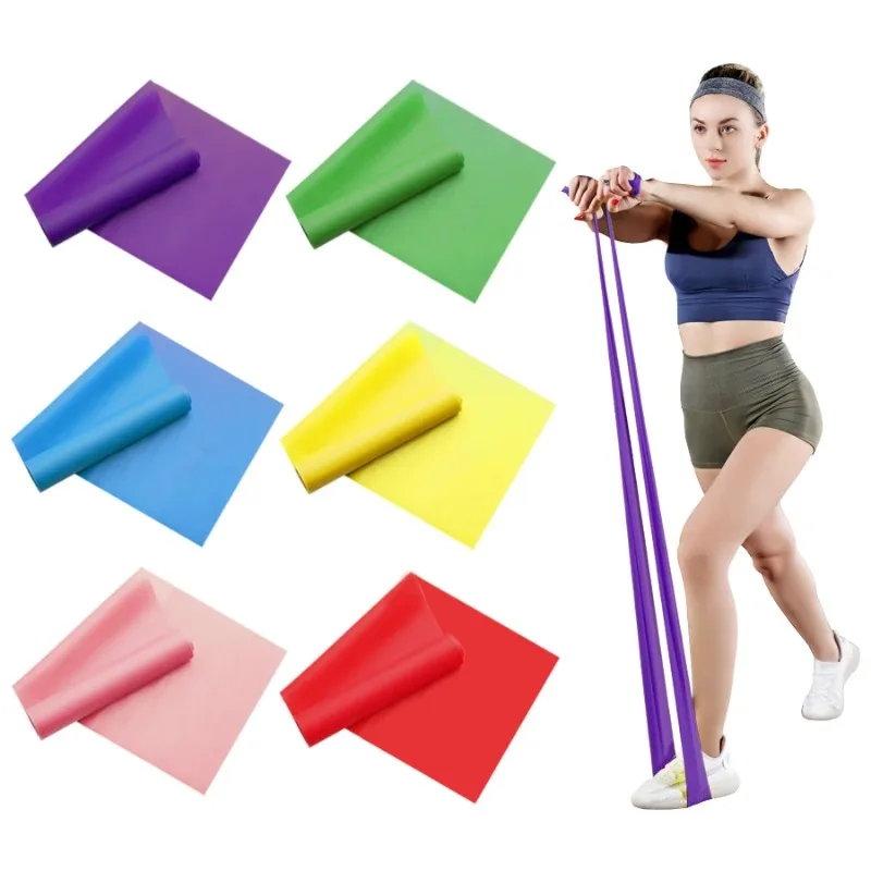 

Yoga Pilates Resistance Band Long Training Stretch Bands for Physical Therapy Lower Body home Strength Elastic Exercise Bands