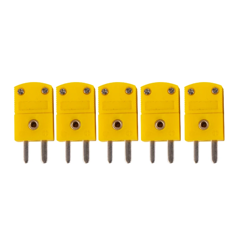 Temperature Sensors 5 Pcs K Type Male or Female Mini Connectors Plug Thermocouple Temperature Sensors