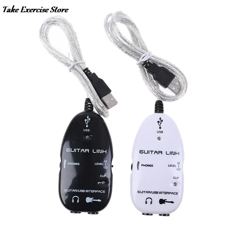 

1 шт. x Кабель для электрогитары, аудио USB-адаптер для интерфейса для ПК, аксессуары для записи музыки для гитаристов