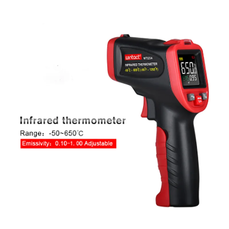 

WT323A Color Screen Infrared Thermometer Ring Laser Thermometer Gun
