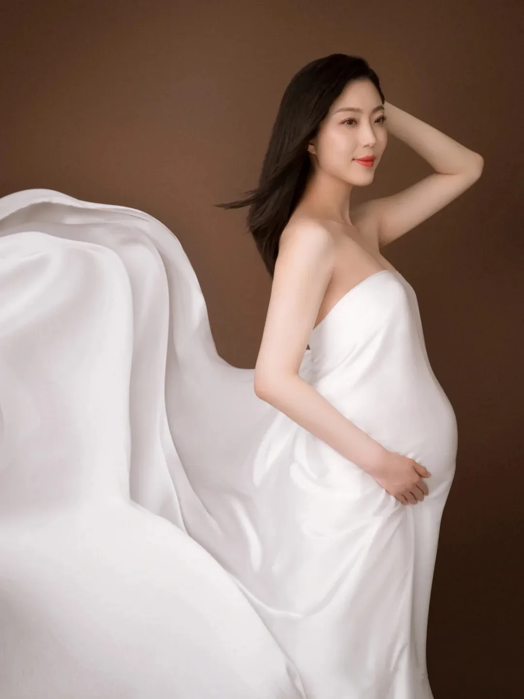 New Sexy Strapless Maternity Dress For Photoshoot Pregnancy White Long Photography Session Gown Pregnant Women Body Wrap Clothes