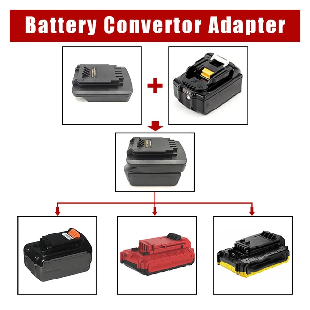 Battery Adapter For Dewalt 18v 20v Lithium Battery Converted To For  Black&Decker/Porter-Cable/Stanley 18V 20V Battery Power Tool - AliExpress