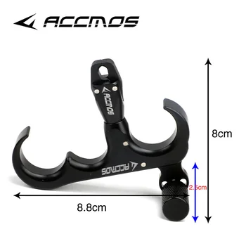 ACCMOS 360 ° Dispositivo di Rilascio Rotante per Arco Compound, Regolabile, per Caccia