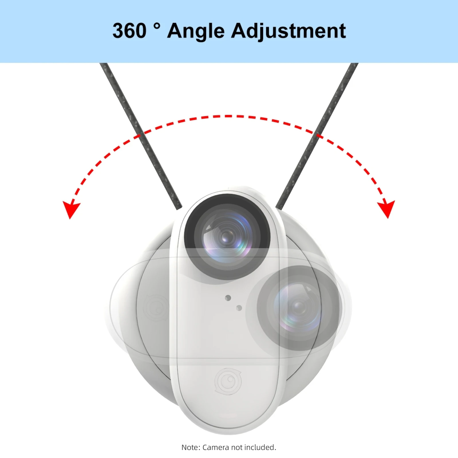 PULUZ 자석 스포츠 카메라 목 거치대 목 마운트 퀵릴리즈, 가스켓 포함, Insta360 Go 3 호환, PU889W