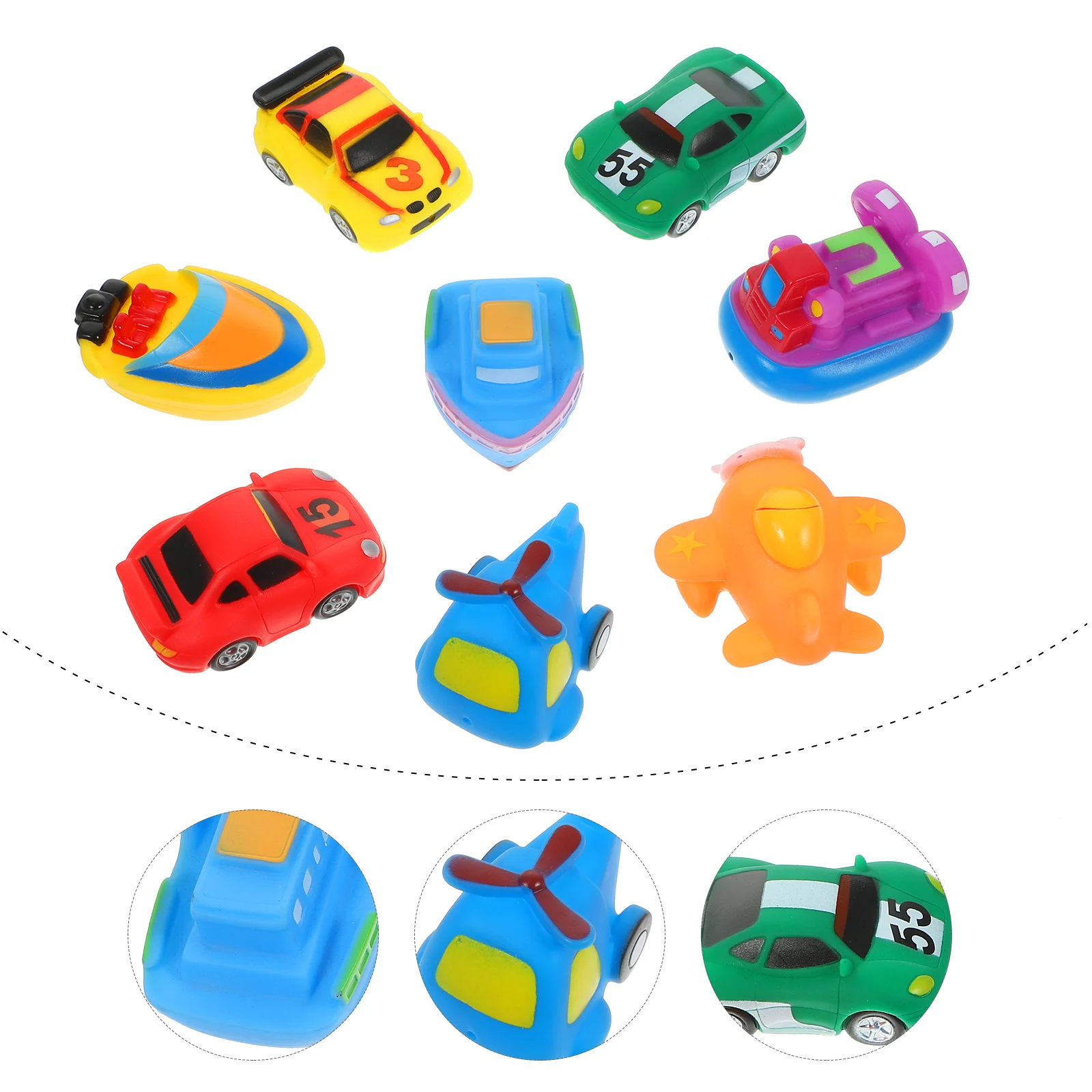 

8 Bath Green Toys Ferry with Cars Bathtub Bath Bath Bath Toys Bath Toys with Sound Boats for Bathtub(Random Style)
