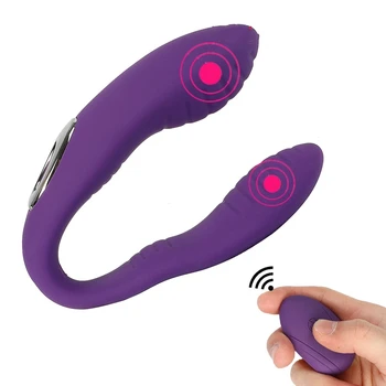 Erotic U Type Vibrators for Women Sex Toys for Couple Men Remote Control Vagina Masturbator G Spot Clitoris Massager Sex Machine 1