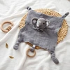 Soft Appease Towel Baby Rattle Crochet Animals Toy Soothe Reassure Sleeping Blankie Towel Lathe Hanging Educational Toddler Toys 3