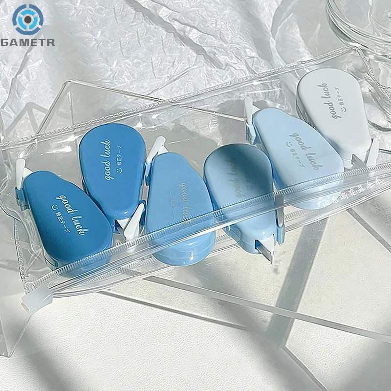 

6Pcs/Set Cute Kawaii Macaron Correction Tape Altered Tools School Office Corrector Stationery Kids Sweet Novelty Supplies