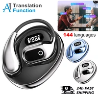 Ai Two-Way Real time Translators Earphone 144 Languages Wireless Bluetooth Smart Voice Translator Headphones For Travel Business 1