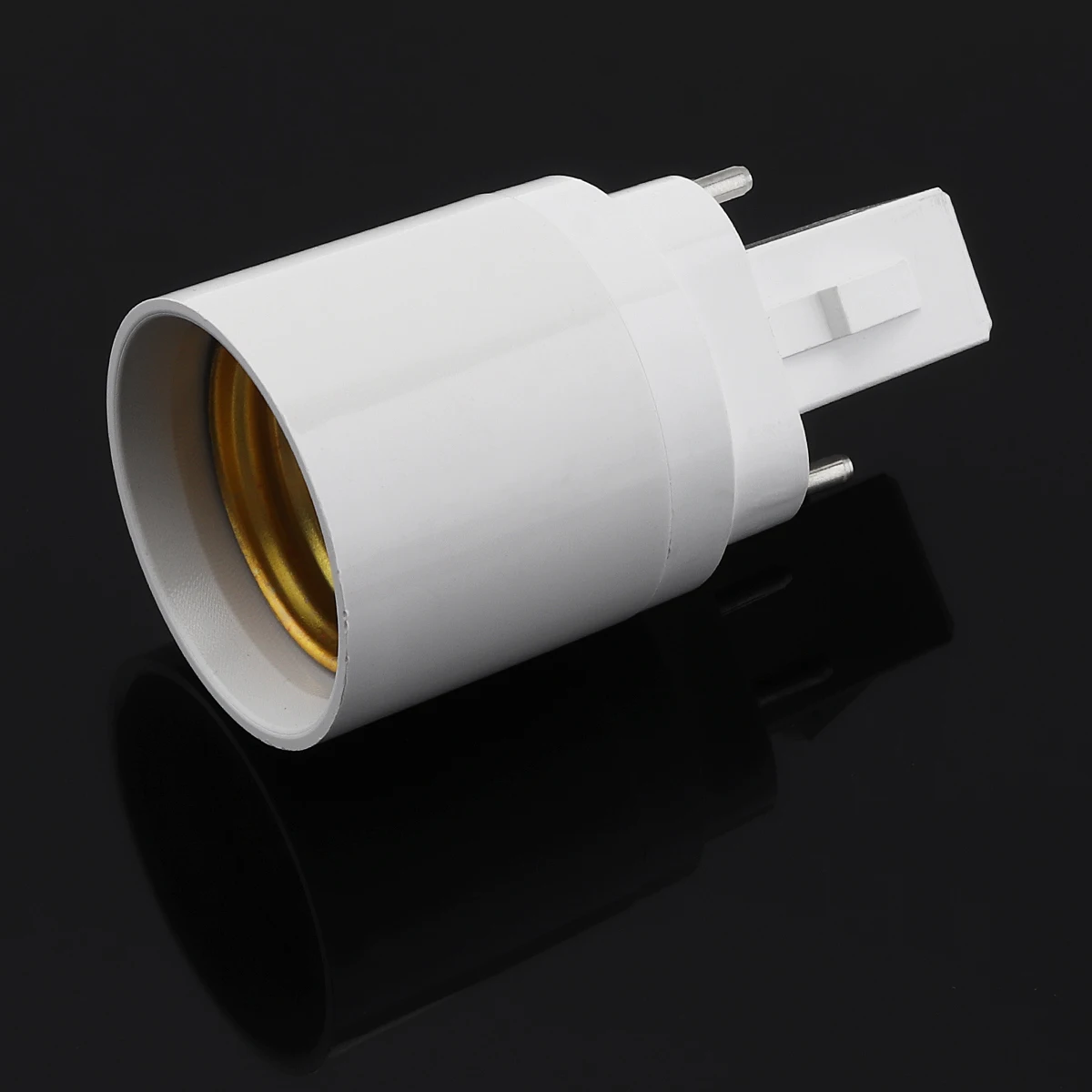 5pcs 4Pin Conductive G24 to E26/E27 Socket Adapter Gx24q Lamp Base Adapters G24q to Medium Edison Light Socket Converter