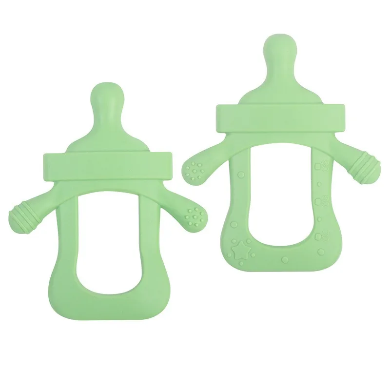 Baby Silicone Dental Glue Baby Cartoon Bite Joy Children's Silicone Teeth Grinding Rod Anti Eating Hand Training Dental Glue