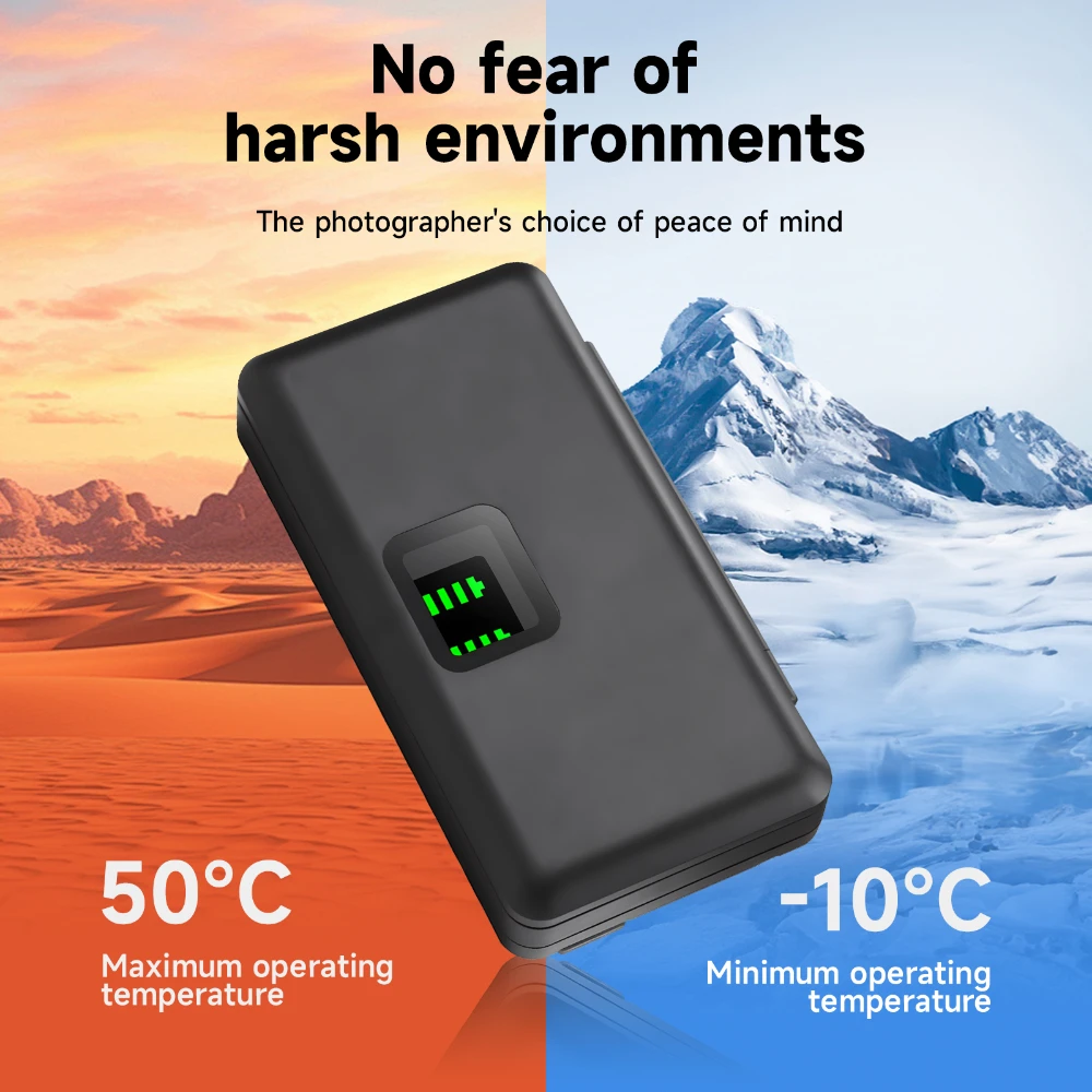 2250mAh Battery for DJI Osmo Action Battery With LCD Dual