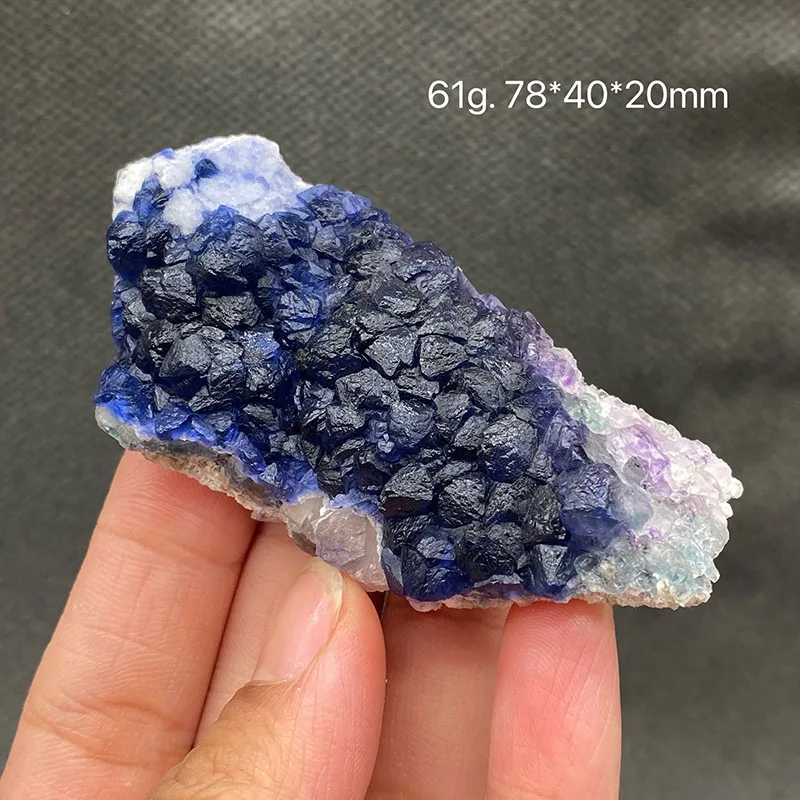 100% Rare Natural Inner Mongolia blue fluorite Mineral Specimens Stones and Crystals Healing Crystal from Inner Mongolia China