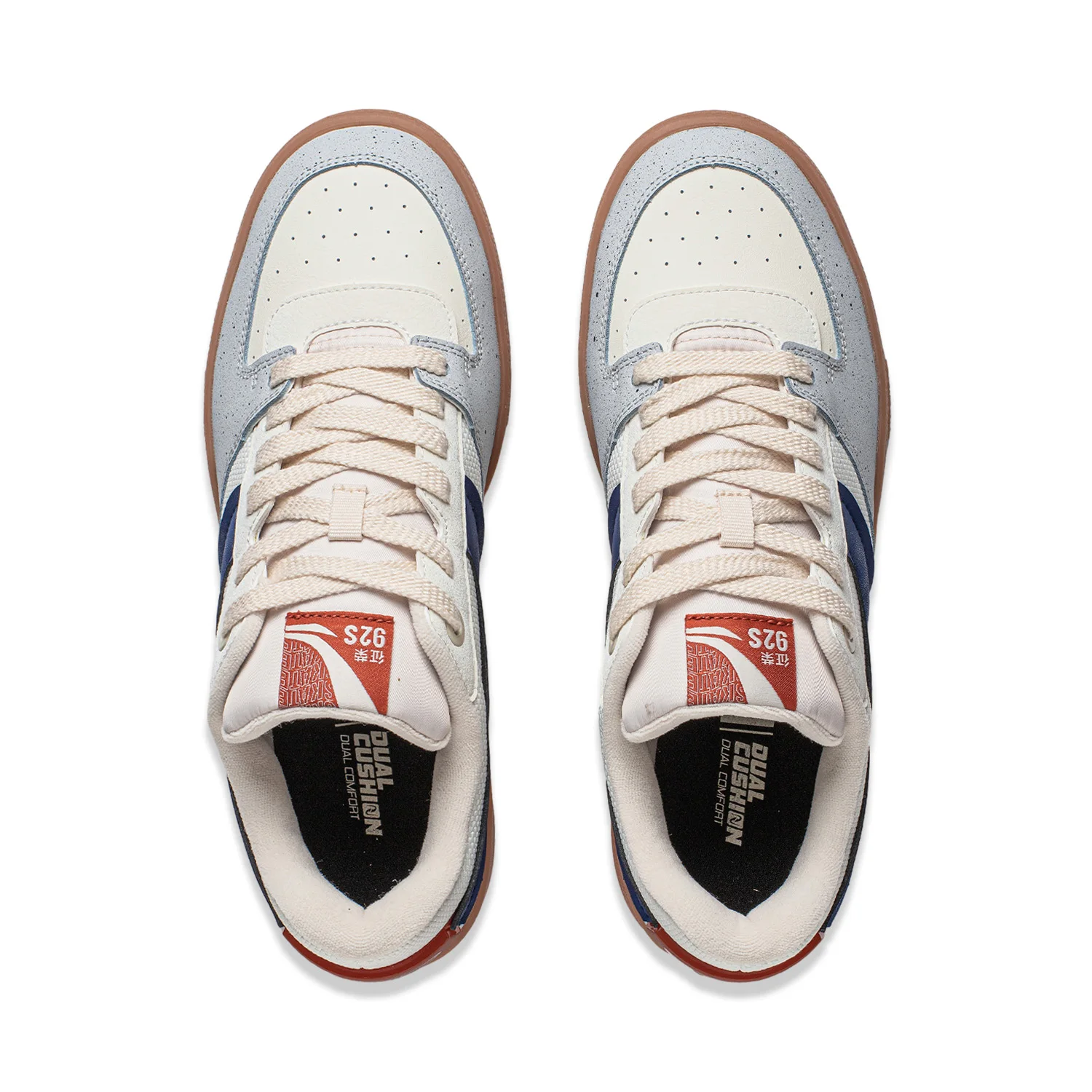 Li-Ning Men GLORY 92S Professional Skateboard Shoes DUAL CUSHION Sport Shoes Wearable Comfortable Culture Sneakers AEPU007 casual sneakers