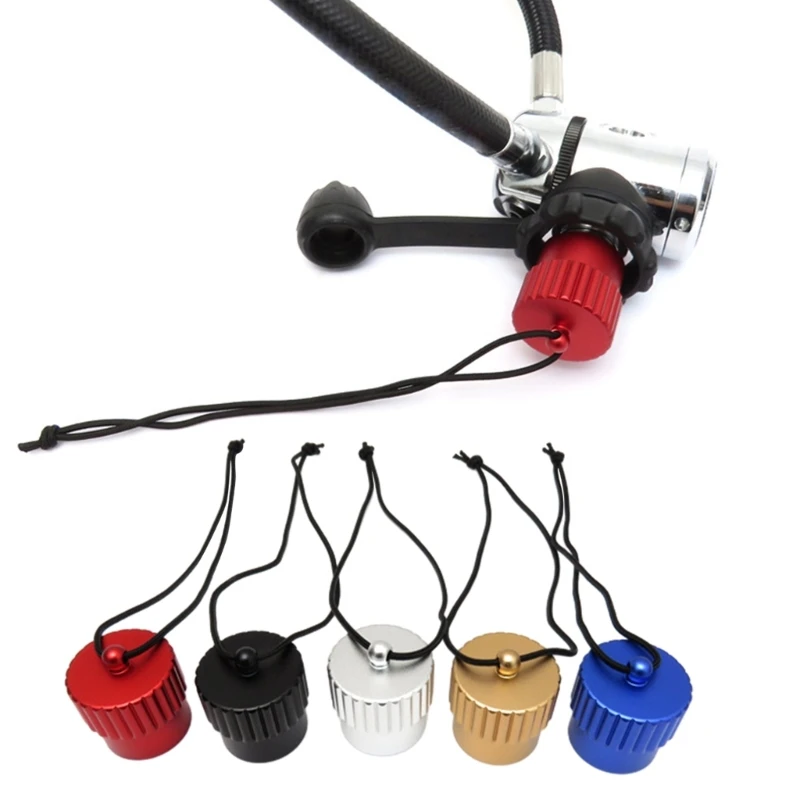 내구성이 뛰어난 알루미늄 수중 스쿠버 다이빙 다이빙 DIN 조절기 먼지 플러..