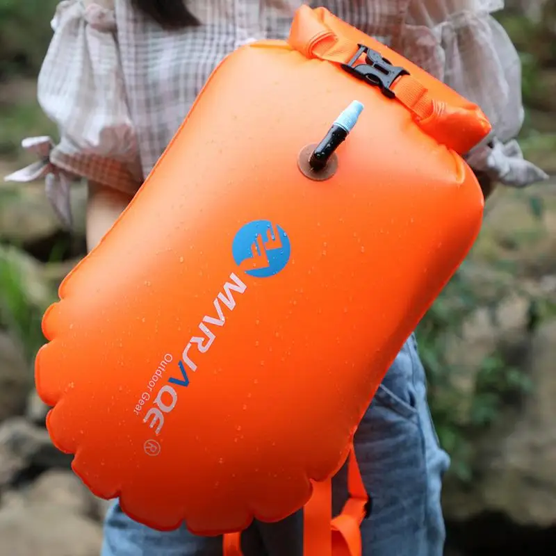 Thickened Type Anti-drowning Buoy Can Be Stored Single Swimming Buoy For Swimmer Protection Accessories In Open Waters