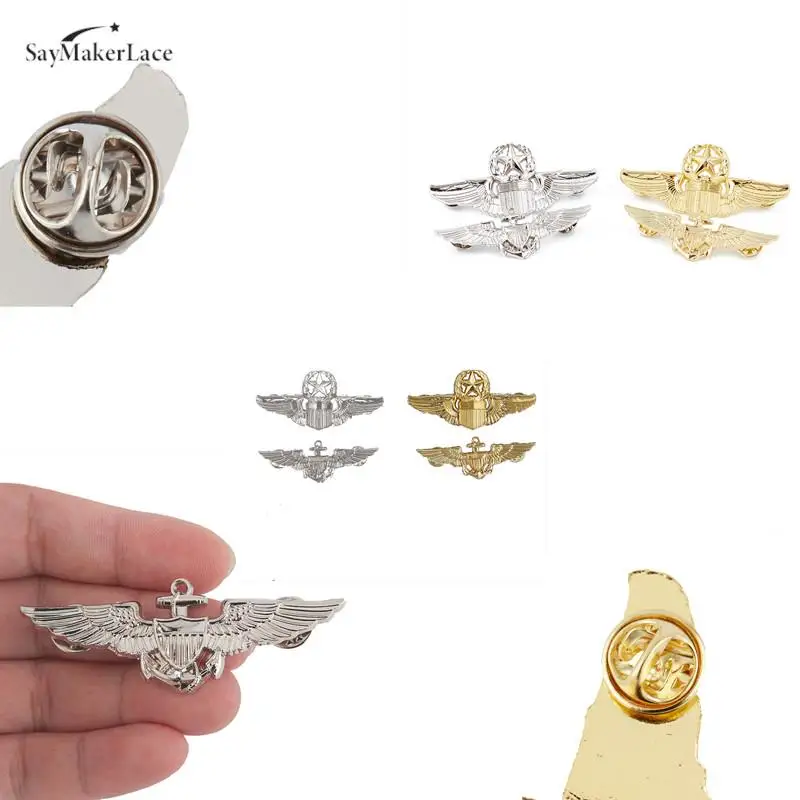 Us Army Wings Comando Militare Master Aviator Metal Wings Badge Wwii Us Comando Badge Pin Spilla