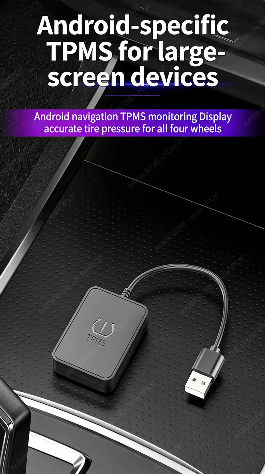 IPX7 Tiefe Wasserdicht Für Universal Android Groß Bildschirm Navigation Reifendruck Überwachung TPMS Auto Reifendruck Detektor – Detail 4