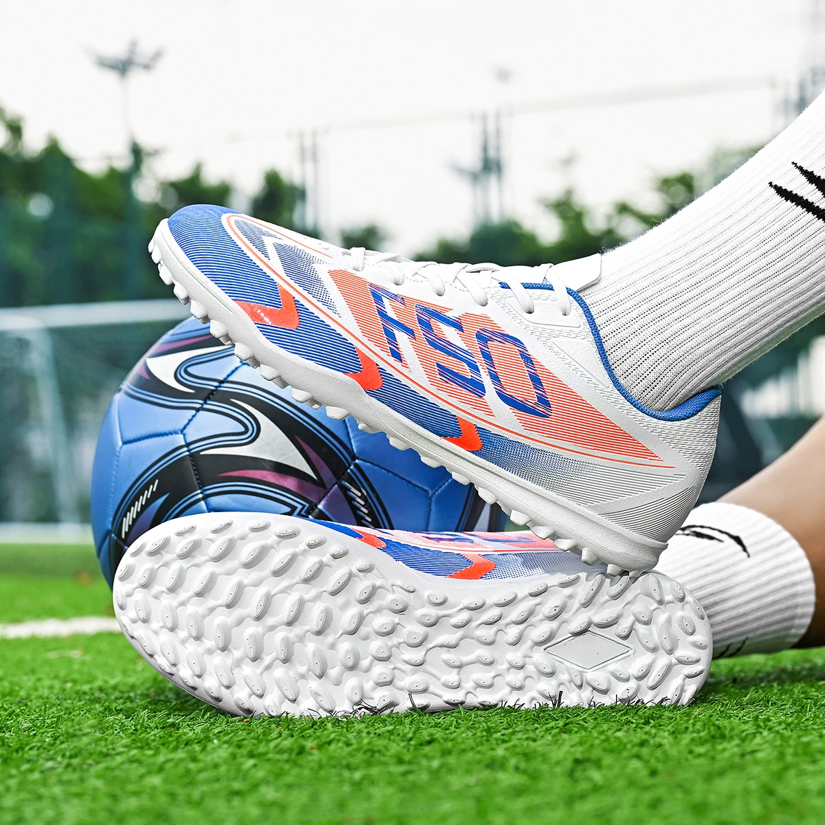 Enhanced Unisex Low-Top Football Boots - Breathable, Non-Slip in Two Vibrant Colors