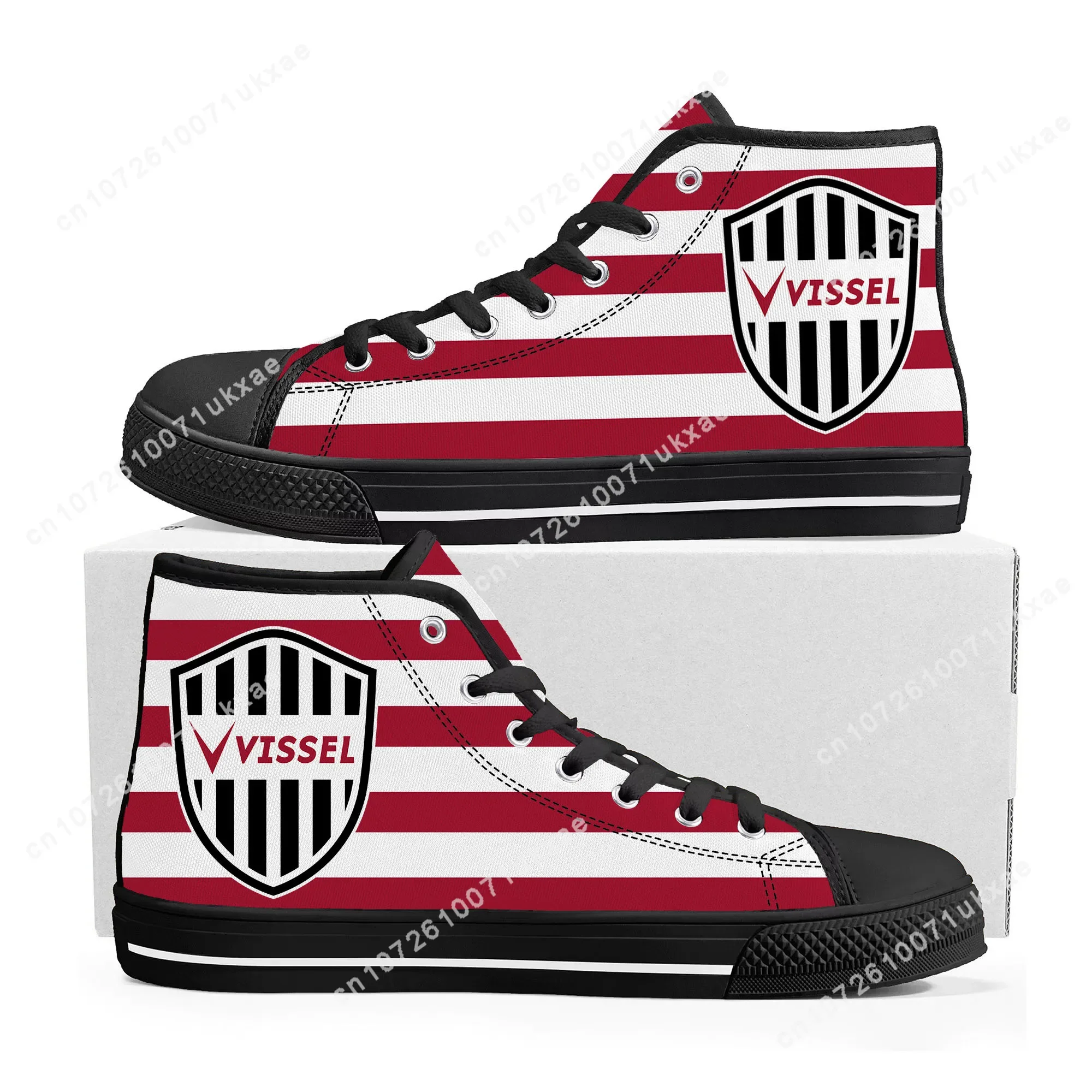 ヴィッセル Vissel Football High Top High Quality Sneakers Mens Womens Teenager Canvas Sneaker Casual Custom Made Shoes Customize DIY